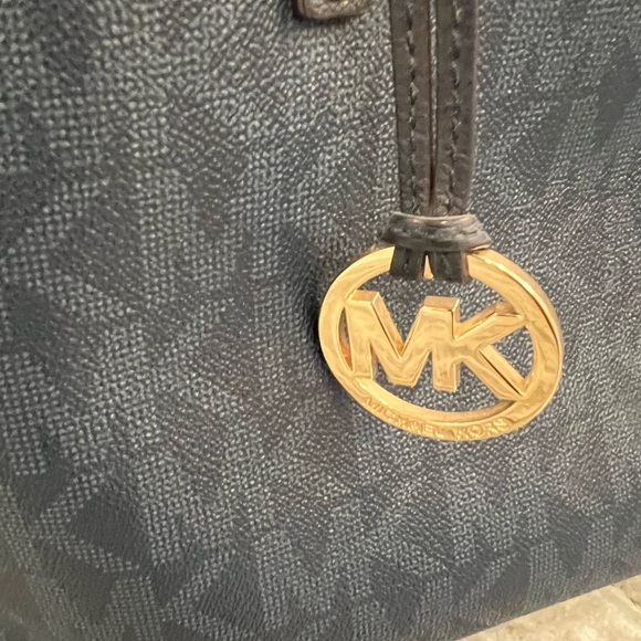 MICHAEL KORS Navy Tote Bag Set With Wristlet Womens - Picture 3 of 6